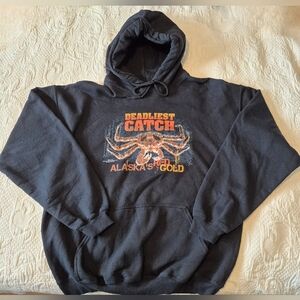 Deadliest Catch unisex black hoodie size Large, NWOT